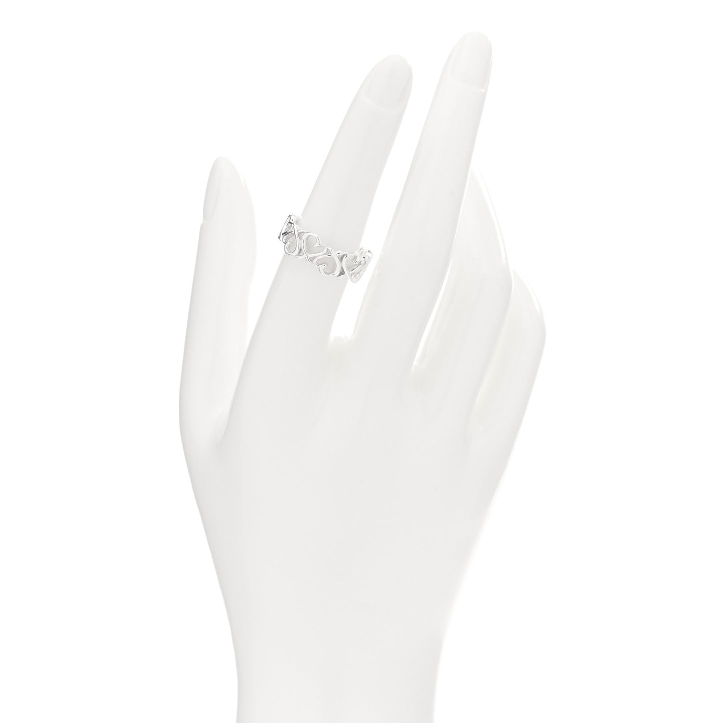 Sterling Silver Paloma Picasso Loving Heart Band Ring 54 7