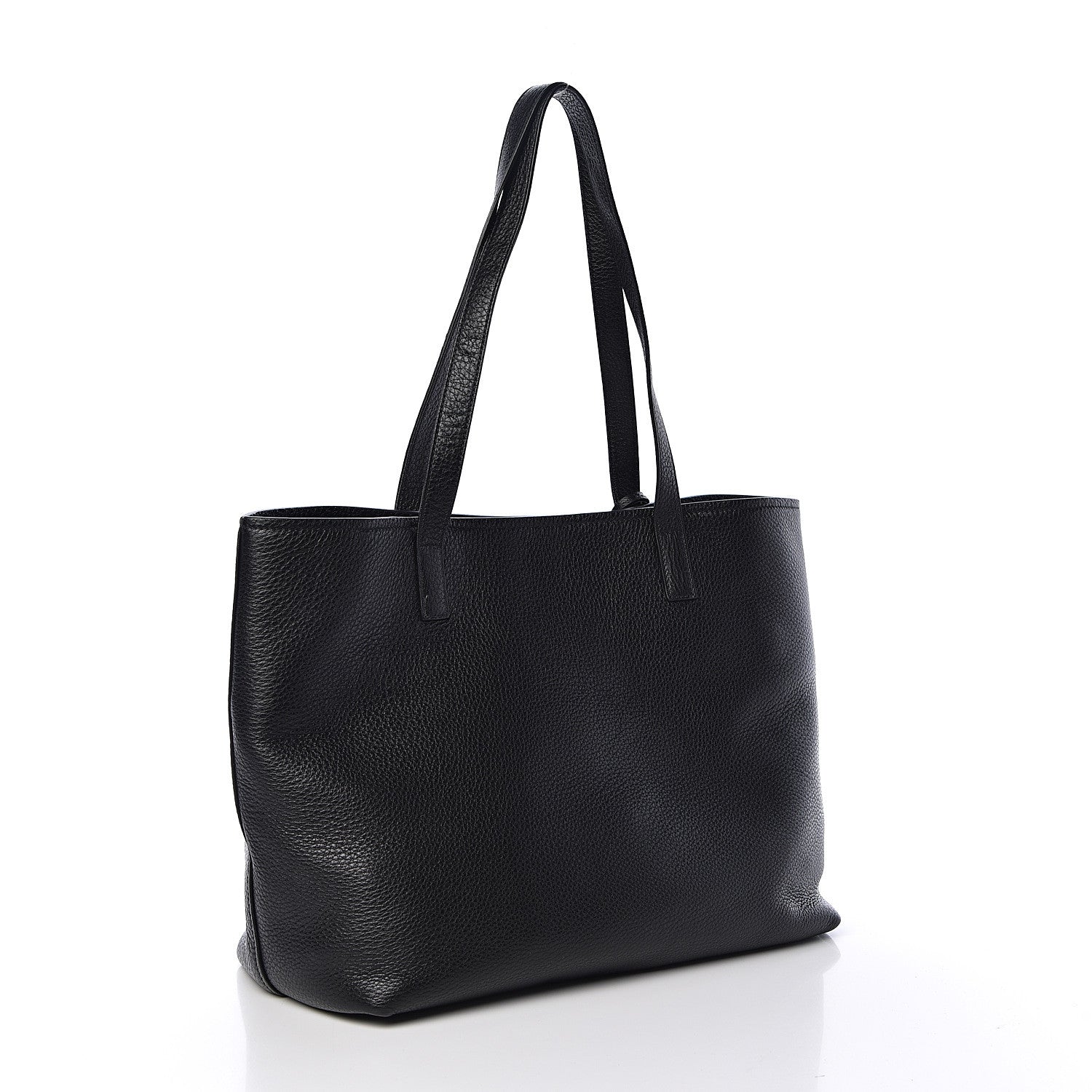 Prada Vitello Daino Pocket Shopping Tote Black 3 of 10