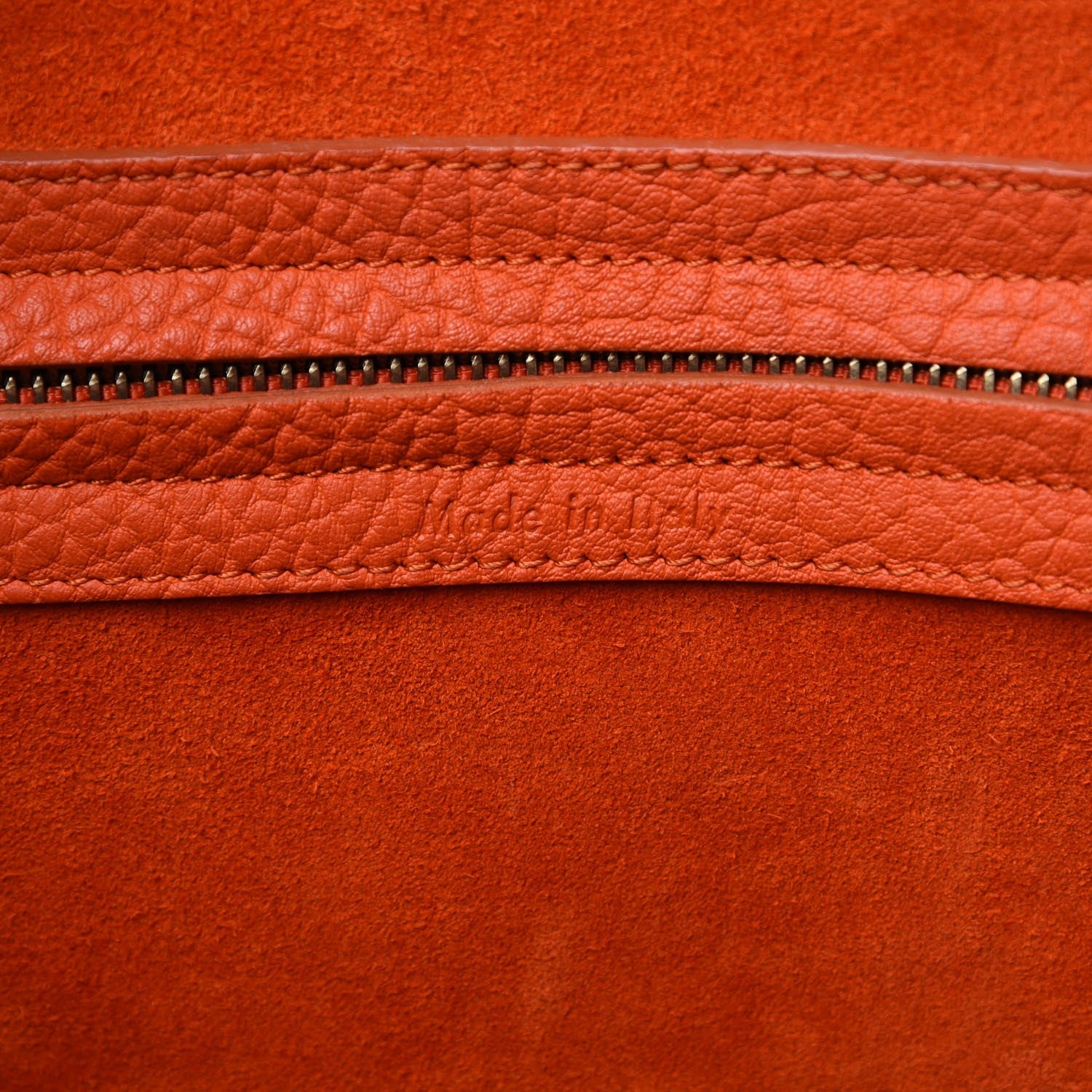 Celine Bullhide Calfskin Medium Phantom Luggage Burnt Orange 7 of 11