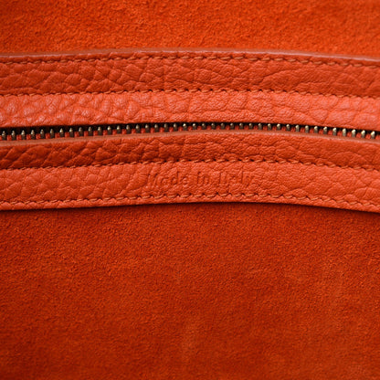 Celine Bullhide Calfskin Medium Phantom Luggage Burnt Orange 7 of 11