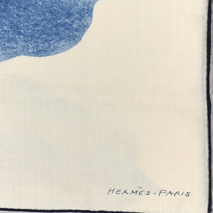 Hermes Cashmere Silk Une Rose Pour Alma Shawl 140 2 of 3