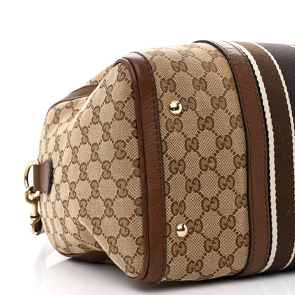 Gucci Monogram Web Medium Boston Dark Brown 10 of 19