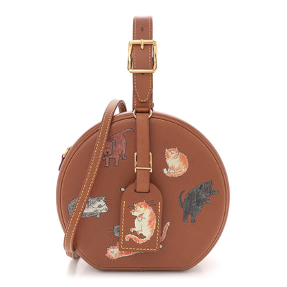 Louis Vuitton Calfskin Catogram Petite Boite Chapeau Tan 1 of 11