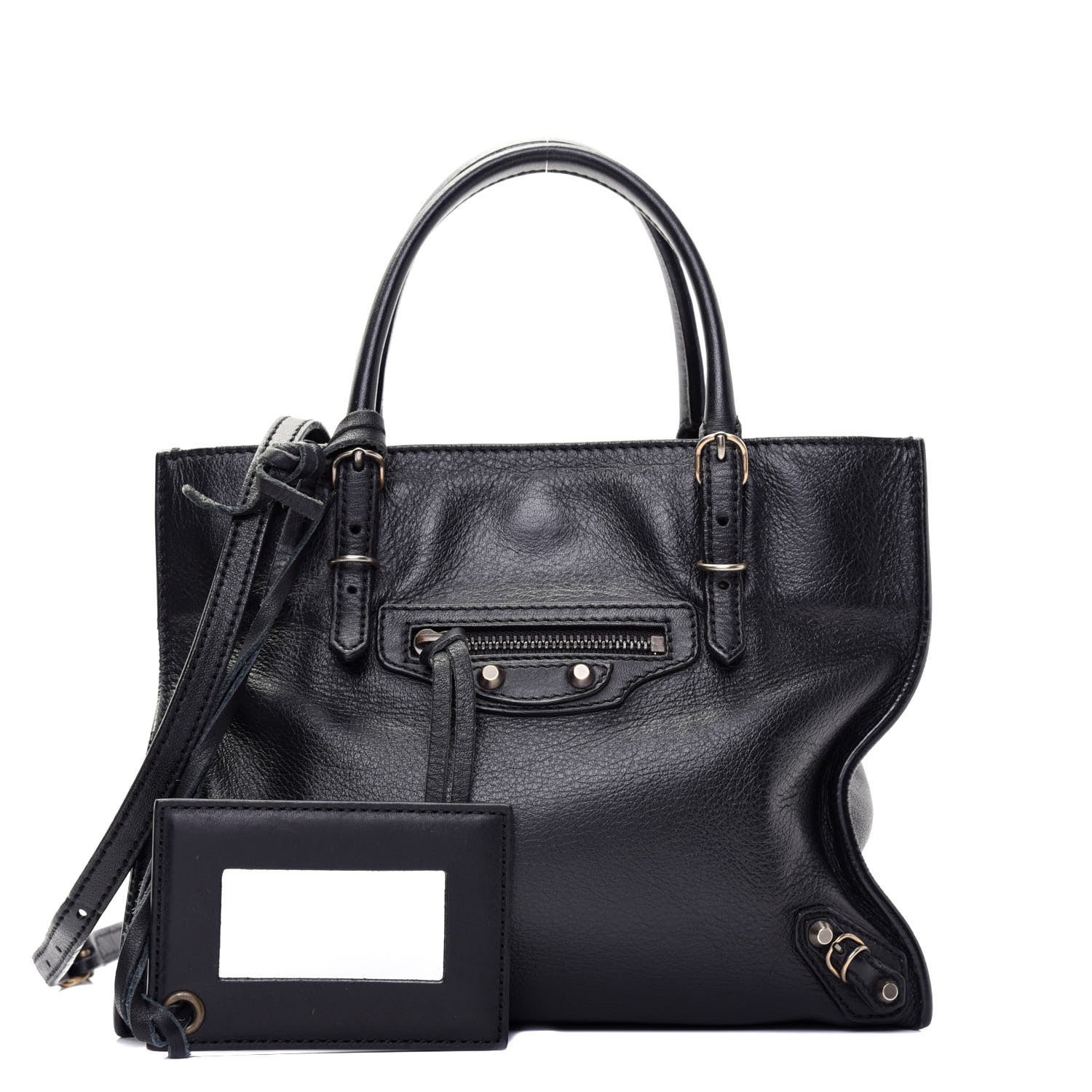 Balenciaga Calfskin Papier Mini A4 Tote Black 1 of 17