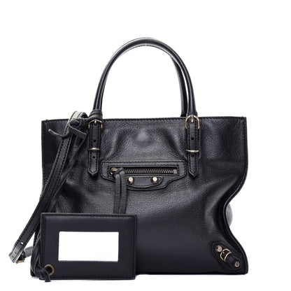 Balenciaga Calfskin Papier Mini A4 Tote Black 1 of 17