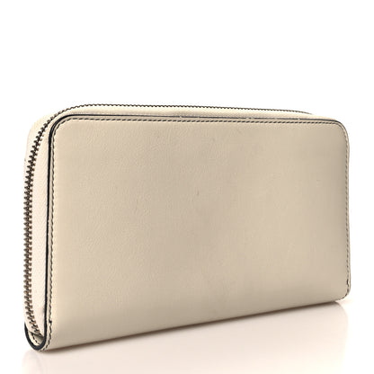 Christian Dior Calfskin Niki De Saint Phalle Dragon Zip Around Wallet Off White 3 of 11