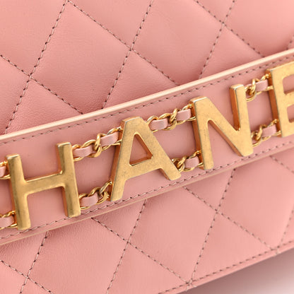 Chanel Calfskin Quilted Enchained Flap Light Pink 10 of 10