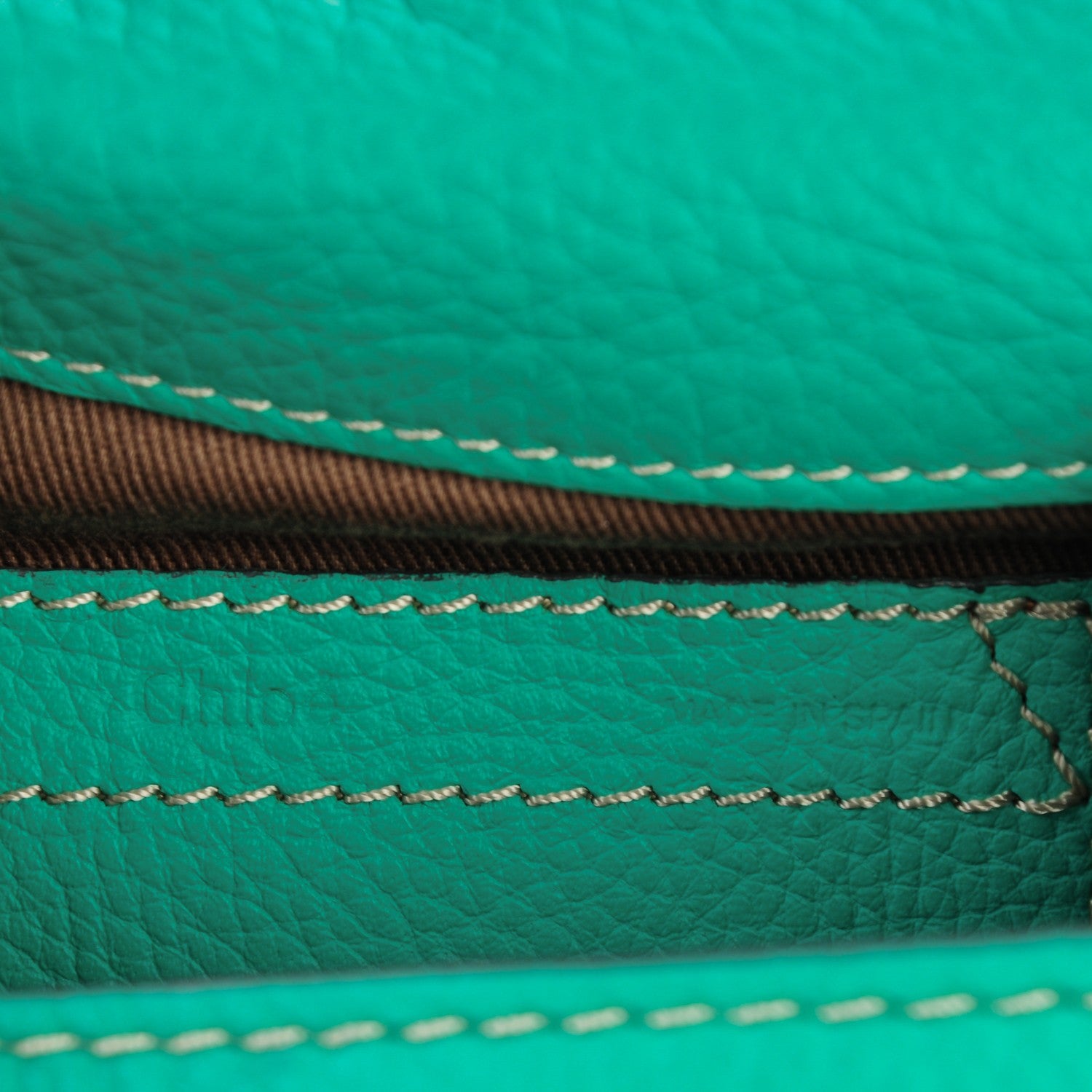 Chloe Calfskin Mini Marcie Round Crossbody Bag Jade Green 6 of 9