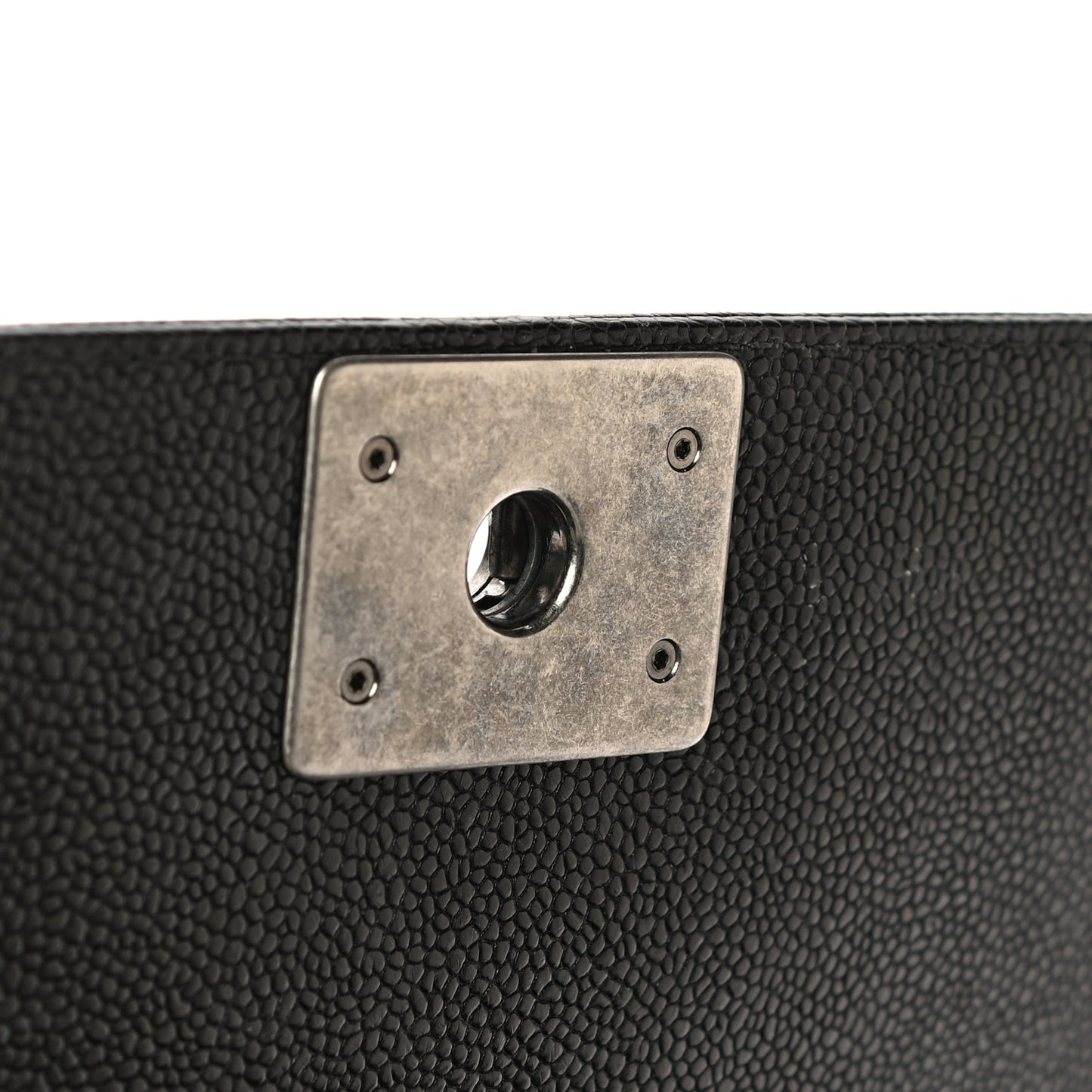 Caviar Quilted Small Boy Flap Black