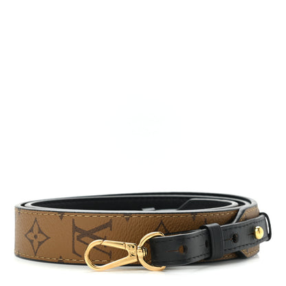 Louis Vuitton Reverse Monogram Bandouliere Shoulder Strap XL Black 1 of 5