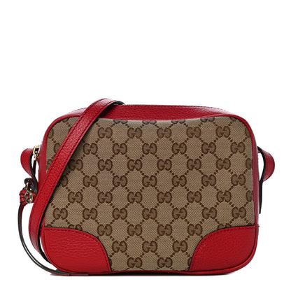 Gucci Monogram Mini Bree Messenger Bag Red 1 of 15