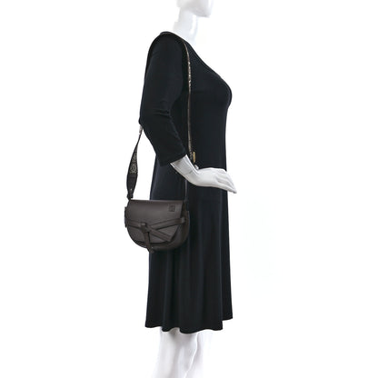 Loewe Calfskin Jacquard Mini Gate Dual Bag Chocolate 2 of 9