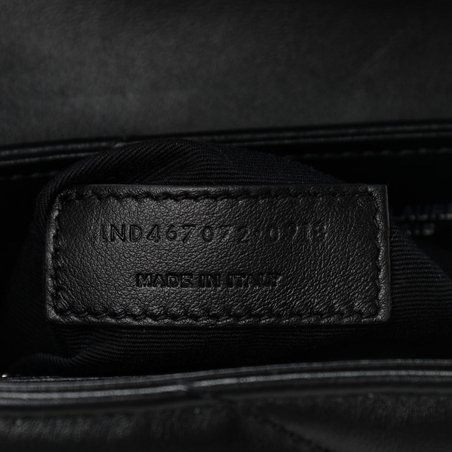 Calfskin Y Quilted Monogram Toy Loulou Crossbody Bag Black