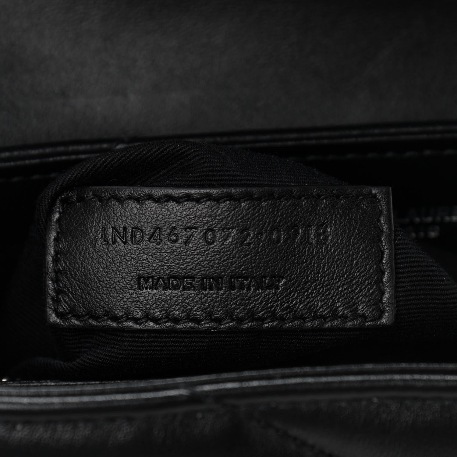Saint Laurent Calfskin Y Quilted Monogram Toy Loulou Crossbody Bag Black 7 of 12