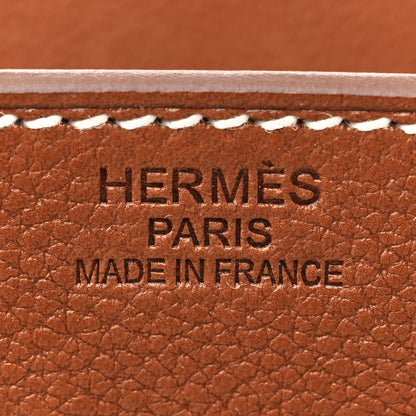 Hermes Barenia Toile De Camp HAC Birkin 40 Ficelle Fauve 6 of 13