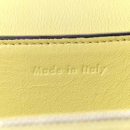 Celine Shiny Smooth Calfskin Medium Frame Shoulder Bag Beige Yellow 9 of 9