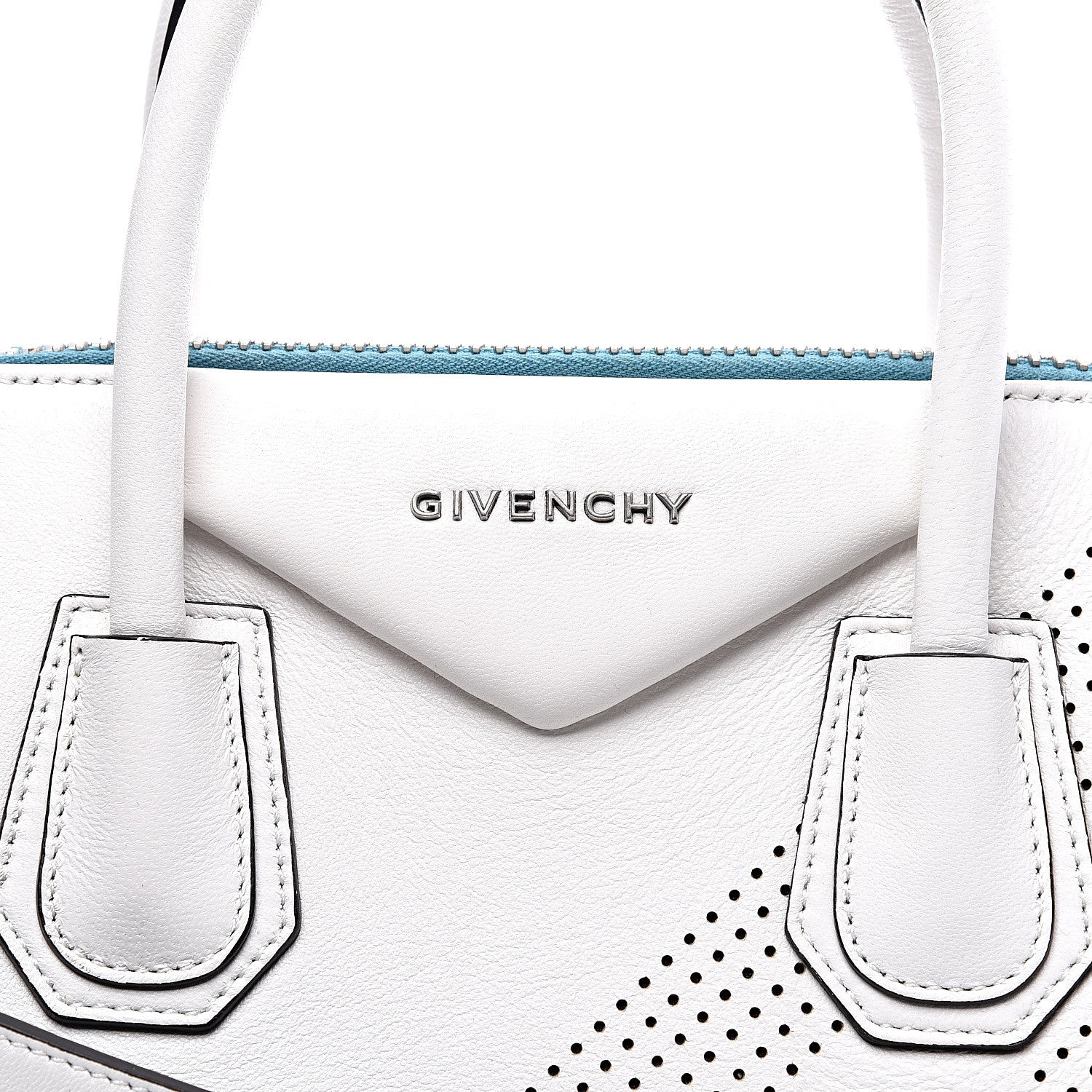 Givenchy Lambskin Perforated Small Antigona White 10 of 10