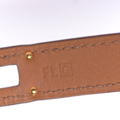Hermes Epsom Kelly Double Tour Bracelet S Orange 5 of 6