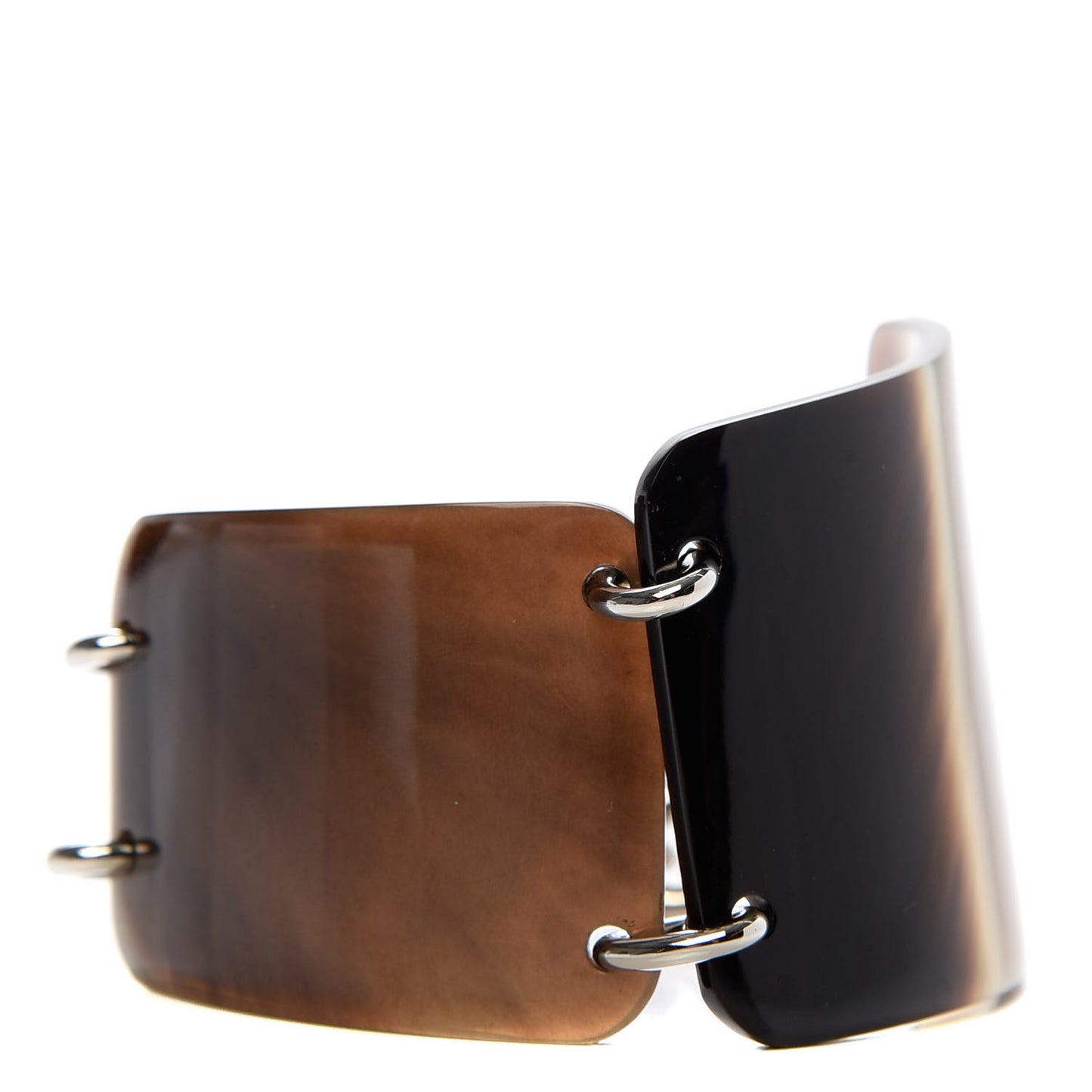 Lacquered Wood Buffalo Horn Bracelet