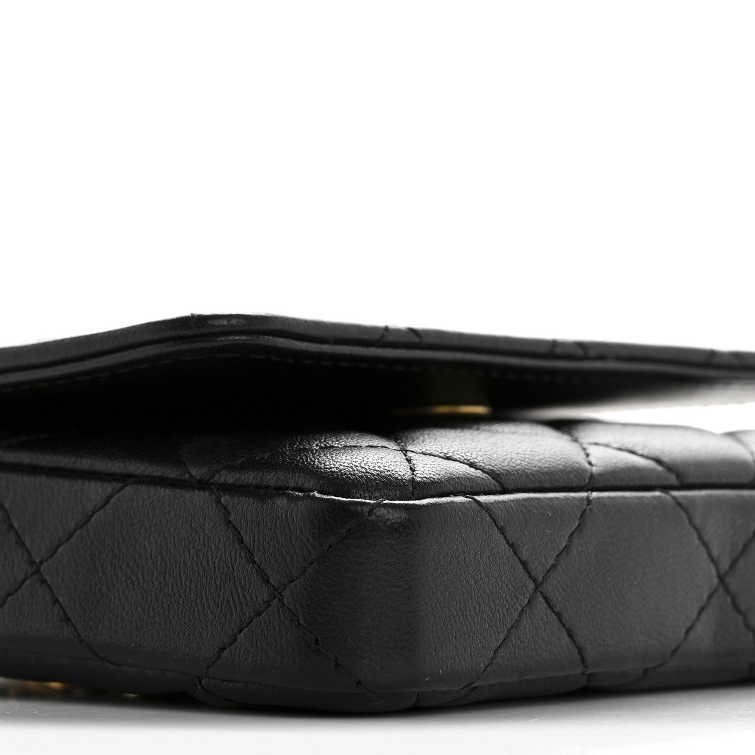 Chanel Lambskin Enamel Quilted Coco Hearts Clutch With Chain Black 10 of 12