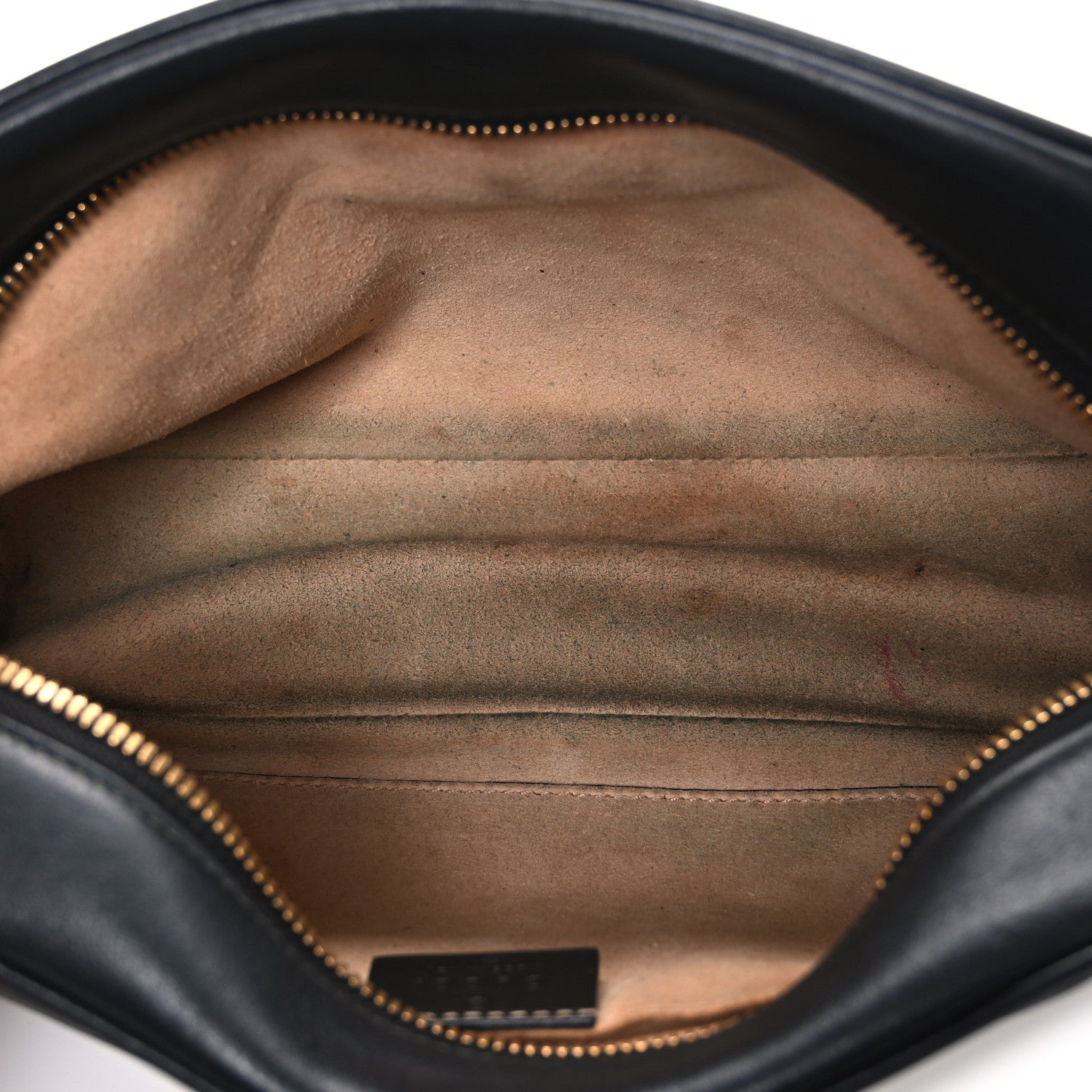 Gucci Calfskin Matelasse Small GG Marmont Chain Shoulder Bag Black 4 of 12