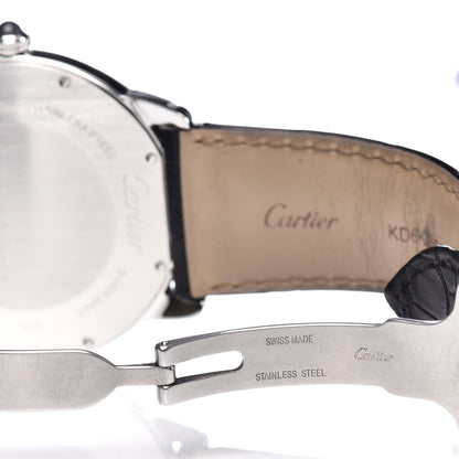 Cartier Stainless Steel Alligator 42mm Ronde Croisiere De Cartier Automatic Watch Black 5 of 9
