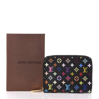 Louis Vuitton Monogram Multicolor Zippy Coin Purse Black Grenade 7 of 7