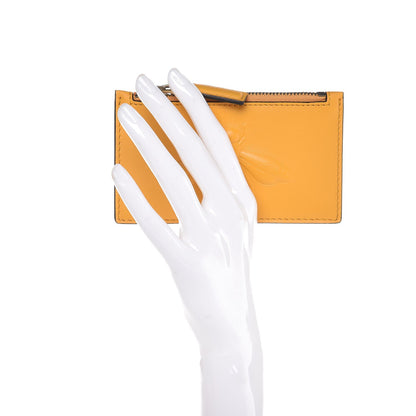 Gucci Calfskin Bee Embossed Coin Case Card Holder Yellow 2 of 7