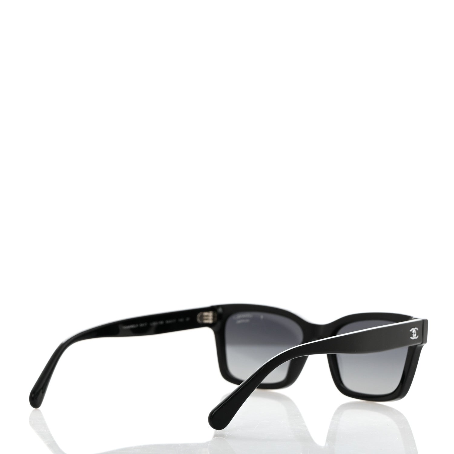 Chanel Acetate Square Sunglasses 5417 Black Black 4 of 8