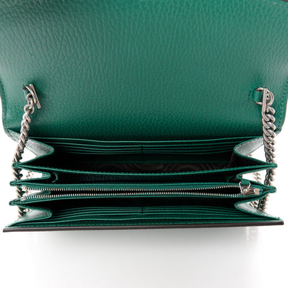 Gucci Calfskin Mini Dionysus Chain Wallet Emerald 5 of 11