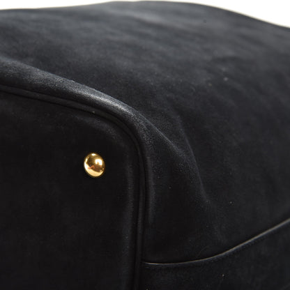 Saint Laurent Suede Studded Bucket Bag Black 11 of 11