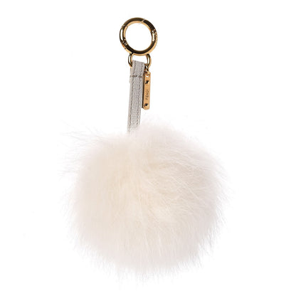 Fendi Fox Fur Pom Pom Bag Charm White 1 of 4