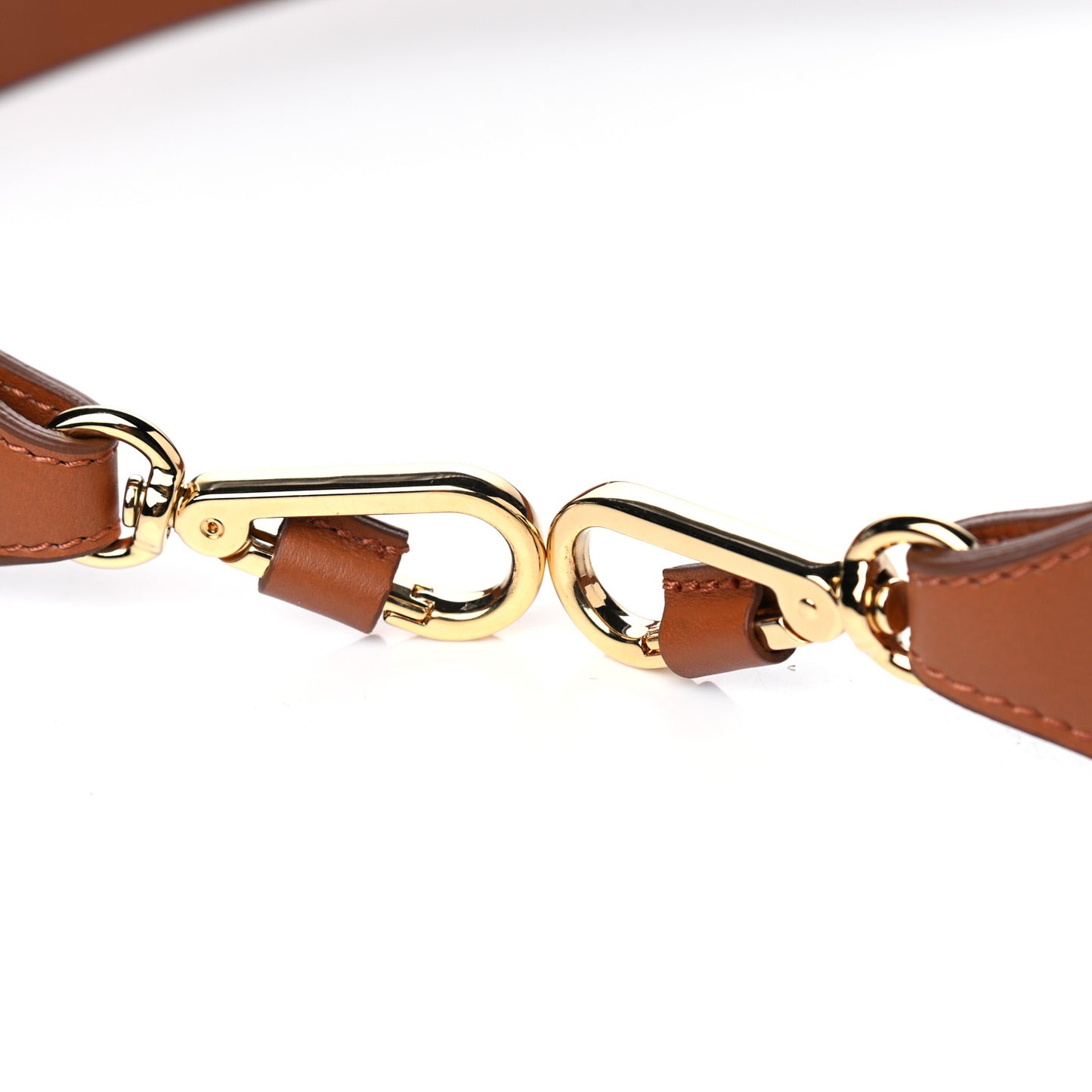 Smooth Calfskin Alphabet Strap Caramel