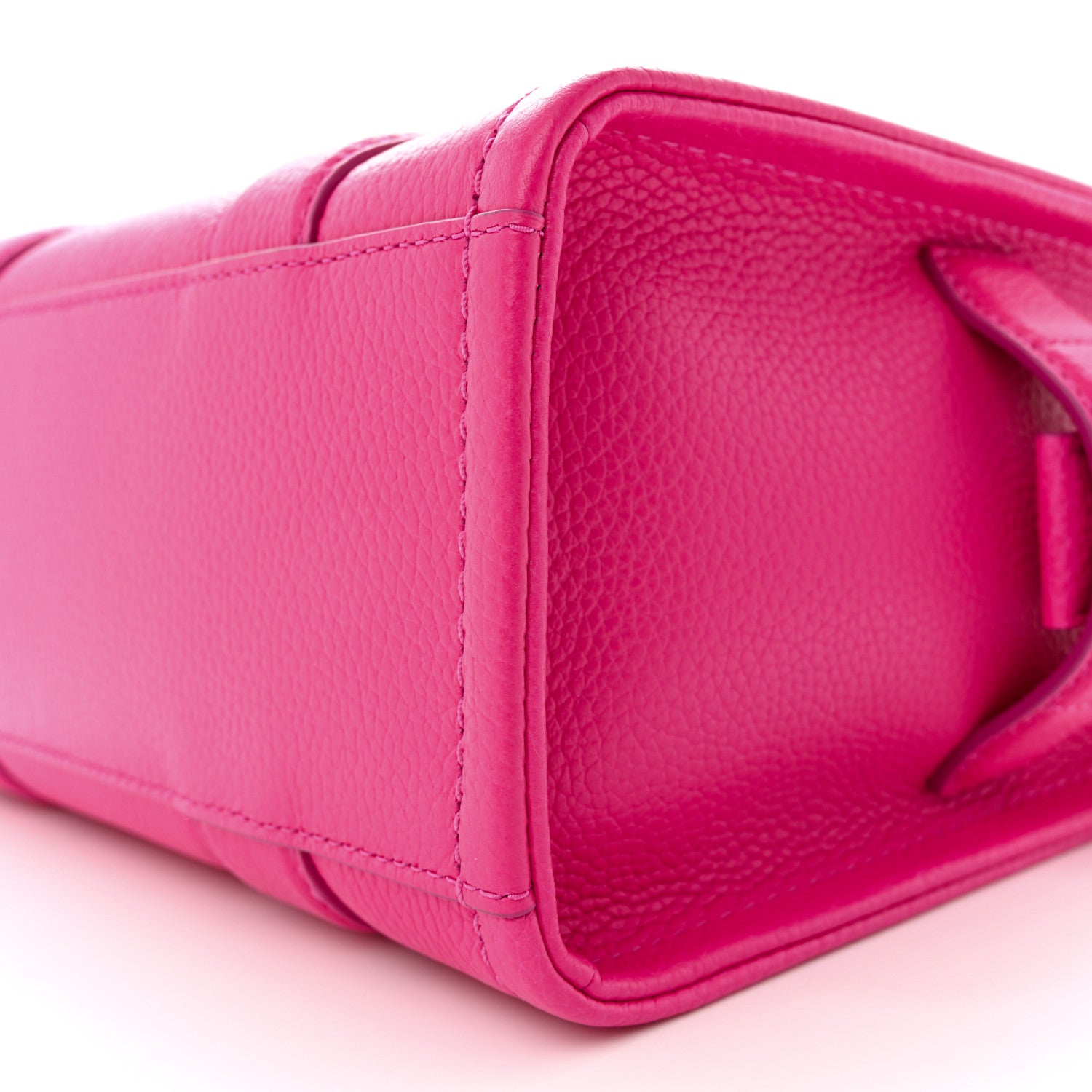 Marc Jacobs Grained Calfskin Small The Tote Bag Hot Pink 10 of 11