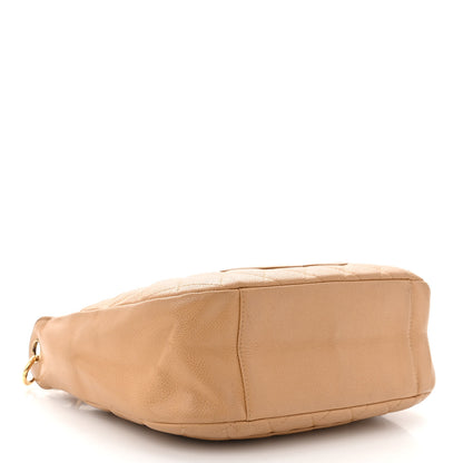 Chanel Caviar Quilted Timeless CC Shoulder Bag Beige 4 of 13