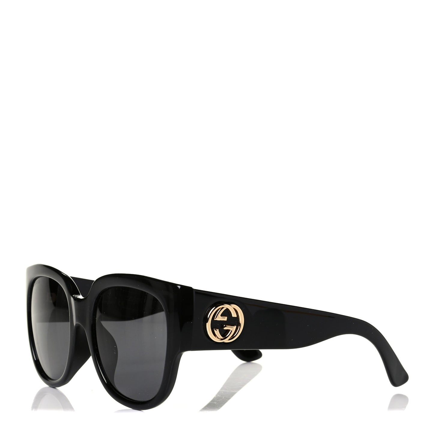Acetate Square Frame Sunglasses GG0142SA Black
