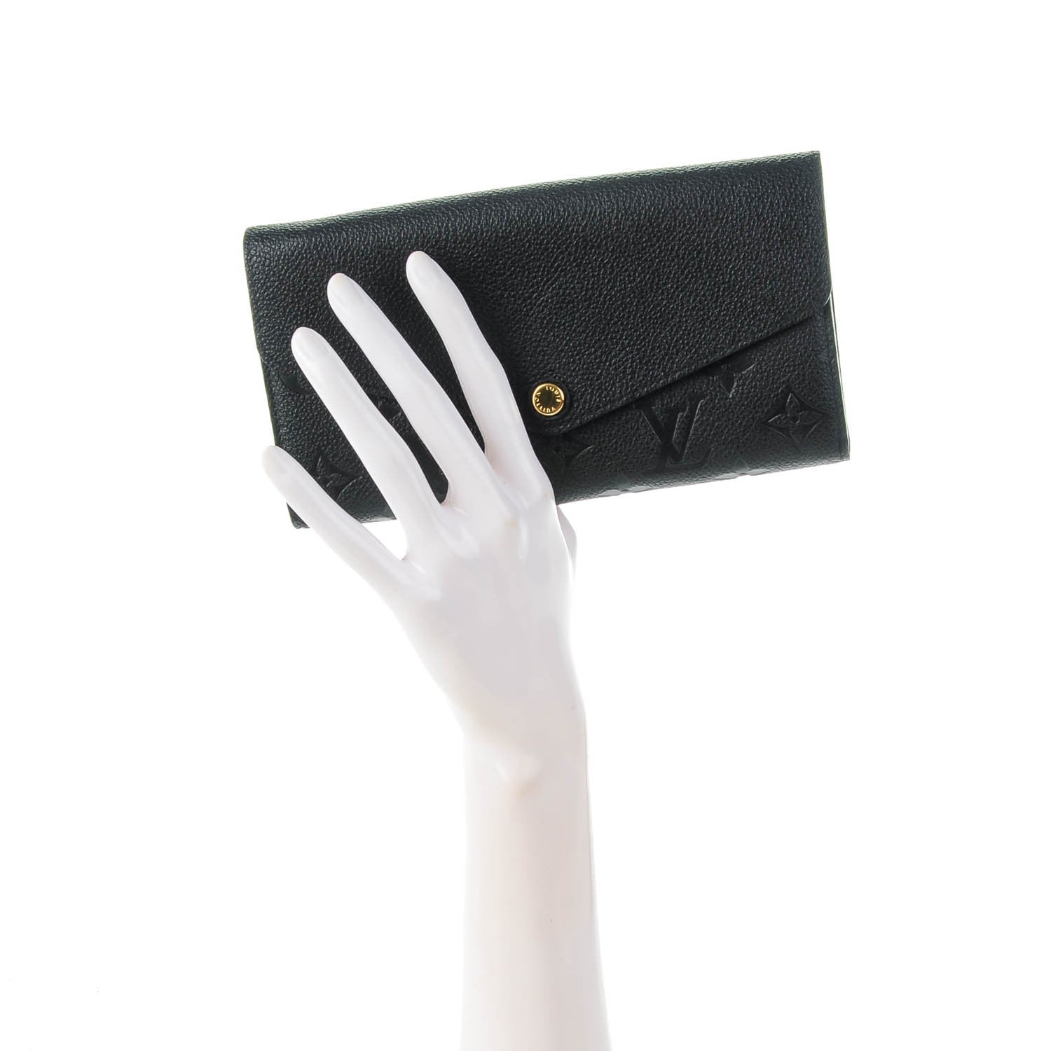 Louis Vuitton Empreinte Sarah Wallet NM Black 2 of 7