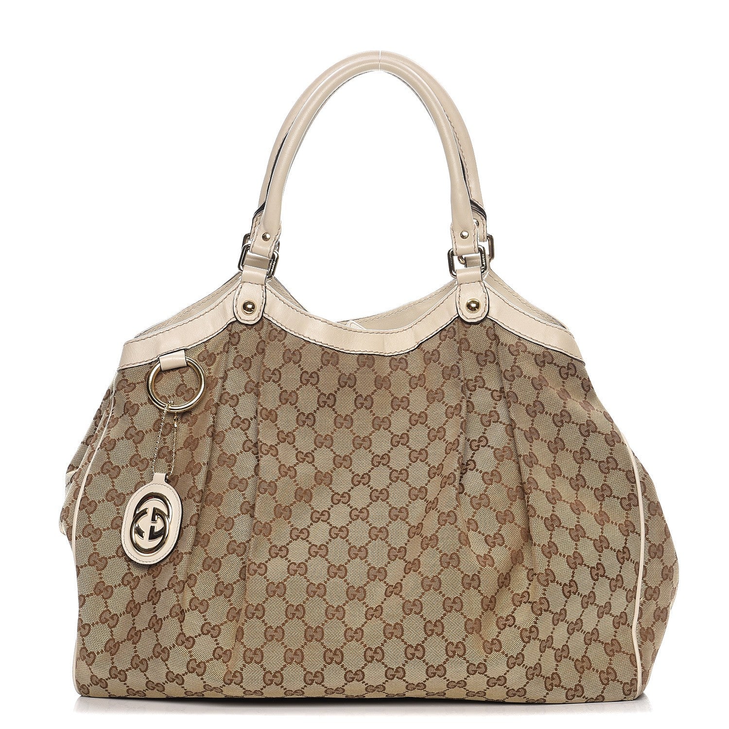 Gucci Monogram Large Sukey Tote Off White 1 of 14