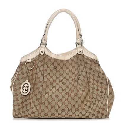 Gucci Monogram Large Sukey Tote Off White 1 of 14