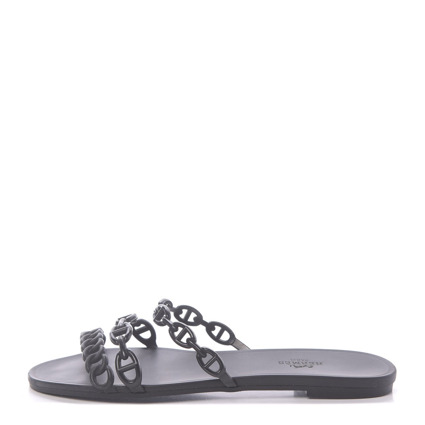 Rubber Chaine d'Ancre Rivage Sandals 38 Black