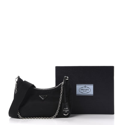 Prada Nylon Re-Edition 2005 Shoulder Bag Black 12 of 12