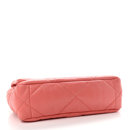 Chanel Goatskin Quilted Medium Chanel 19 Flap Pink 3 of 8
