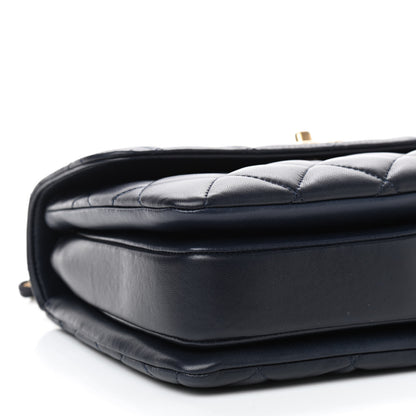 Chanel Lambskin Quilted Small Trendy CC Flap Dual Handle Bag Navy 6 of 9