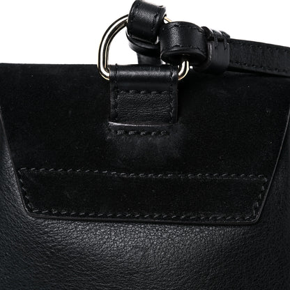 Chloe Suede Calfskin Mini Faye Backpack Black 15 of 17
