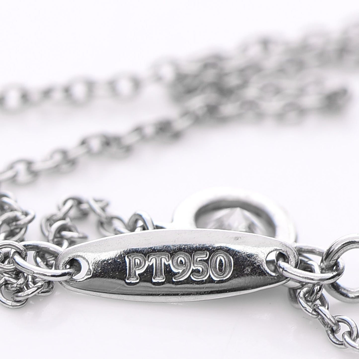 Platinum Diamond .12ct Elsa Peretti Diamonds by the Yard Pendant Necklace