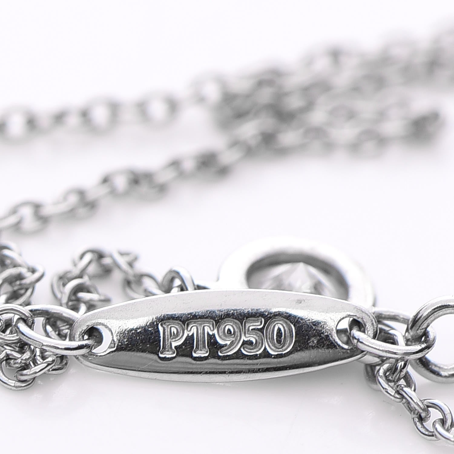 Tiffany Platinum Diamond .12ct Elsa Peretti Diamonds by the Yard Pendant Necklace 7 of 8