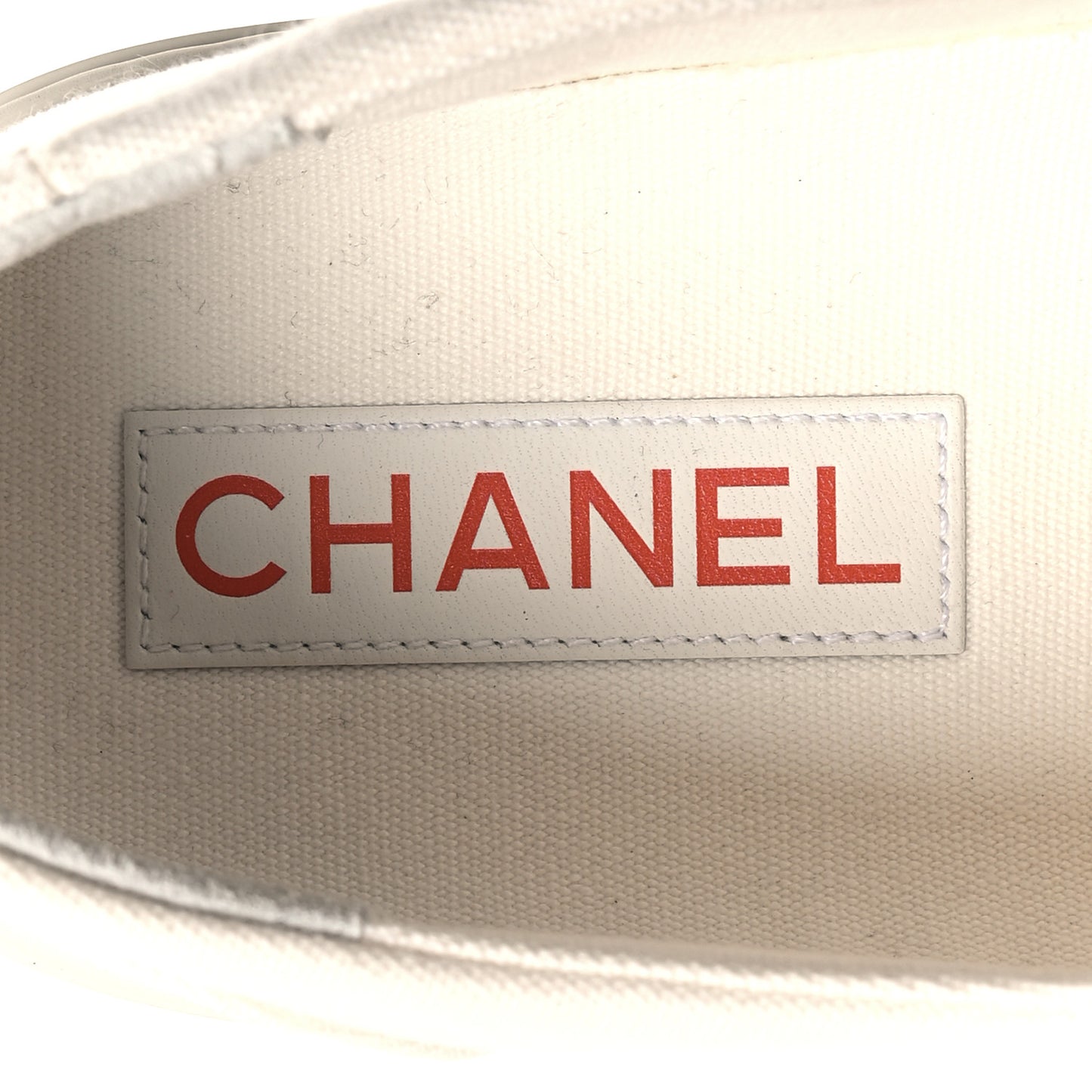 Canvas Grosgrain Cap Toe CC Sneakers 39 Ivory Black