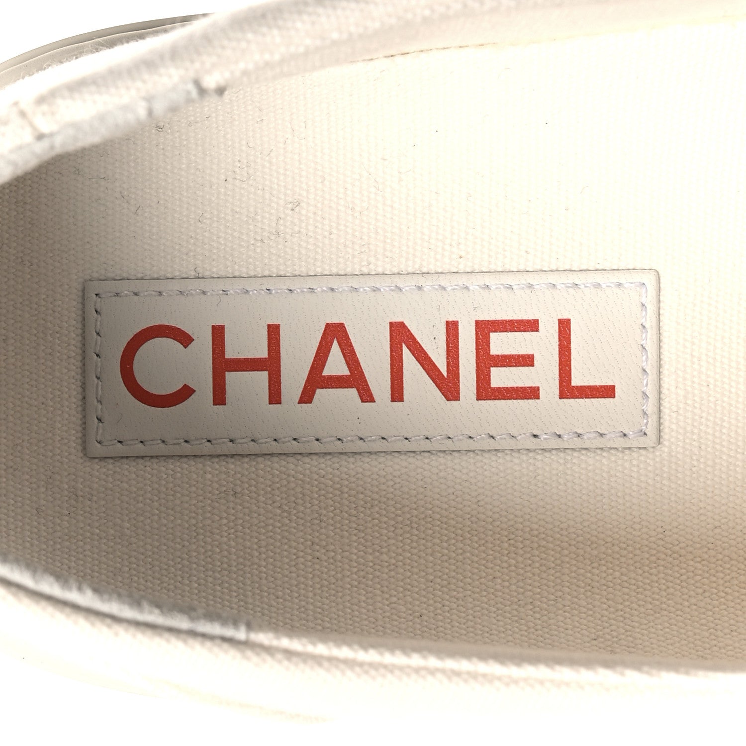 Chanel Canvas Grosgrain Cap Toe CC Sneakers 39 Ivory Black 8 of 8