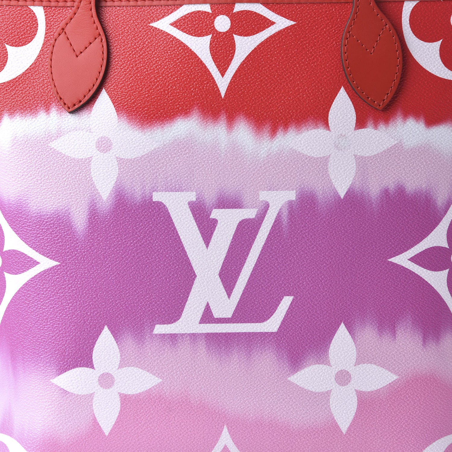Louis Vuitton Monogram Escale Neverfull MM Rouge 10 of 10