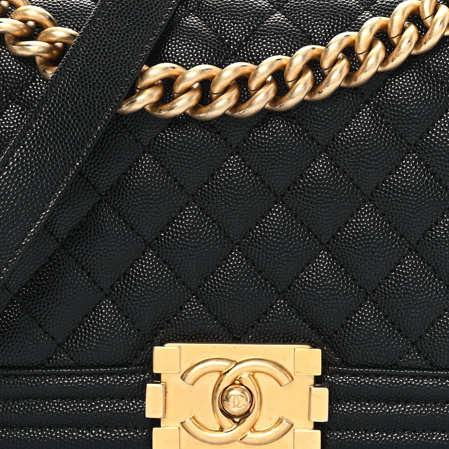 Chanel Caviar Quilted Medium Boy Flap Black 8 of 11